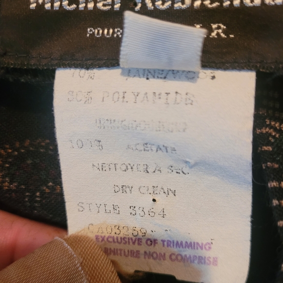 Vintage Michel Robichaud Wool Blend Paisley Print Prairie Peasant Skirt and Top - Picture 8 of 9